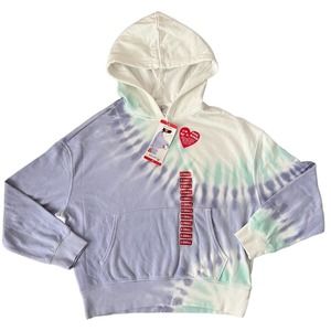 Wildfox Womens Tie Dye Hoodie Peri Shibori